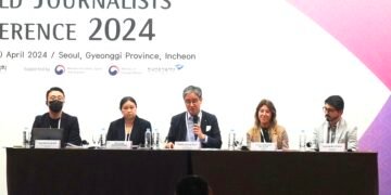 22일 서울 중구 프레지던트 호텔에서 한국기자협회 주최로 2024 WJC(world journalistics conference) 2024가 열렸다.